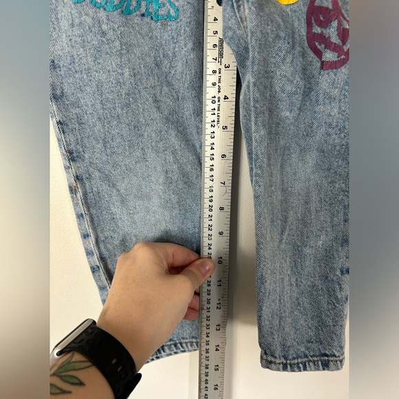 Zara Painted Pull On Denim Size 3-4 Years - Picture 5 of 9